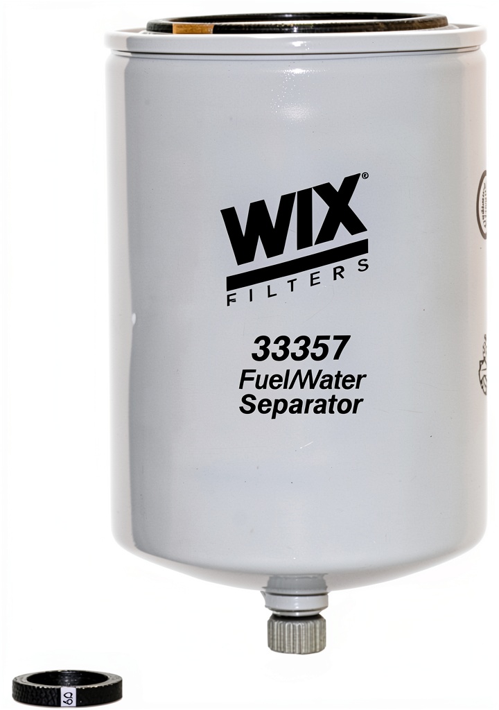 Installing Wix Performance Part Metal Spin-On Water Separator on a garage workbench