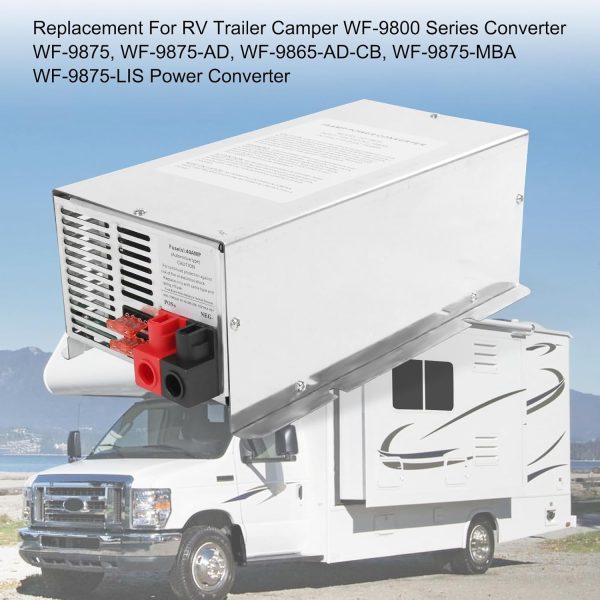 RUIANOMG RV Power Converter 75Amp Silver Box-1