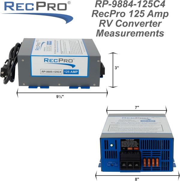 RecPro RV Power Converter 125A Alloy Steel-5