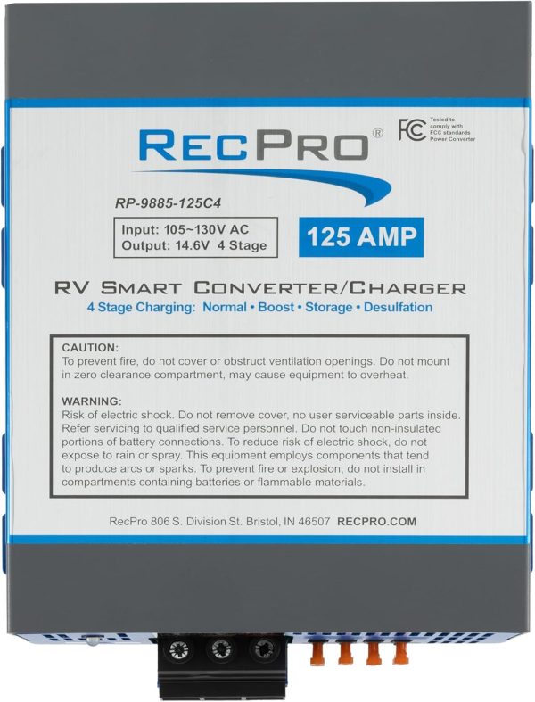 RecPro RV Power Converter 125A Alloy Steel-6