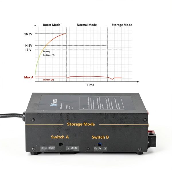 Saree 100AMP RV Power Converter Black 110V to 16.5V-3