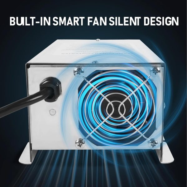 RUIANOMG RV Power Converter 75Amp Silver Box-3