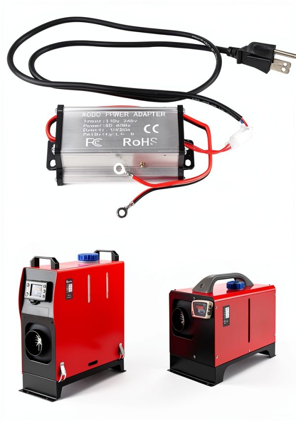Whcusmm 110V to 12V Converter Adapter for 5kW/8kW Diesel Heaters-6