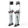 VEVOR Adjustable Aluminum Drywall Stilts 18''-30'' Silver Non‑Slip-8