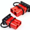 RED WOLF 175A Battery Quick Connector 2-4 AWG Plug - 2 pcs Red-0