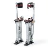 VEVOR Adjustable Aluminum Drywall Stilts 18''-30'' Silver Non‑Slip-0