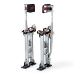 VEVOR Adjustable Aluminum Drywall Stilts 18''-30'' Silver Non‑Slip-0