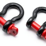 Jamiikury Half D Ring Shackle 2 Pack 26,455 lb Break Strength Steel-0