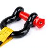 Jamiikury Half D Ring Shackle 2 Pack 26,455 lb Break Strength Steel-1