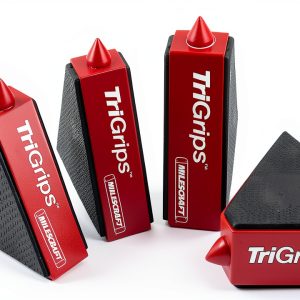 Milescraft 1600 TriGrips Triangle Cookie Grippers 4‑Pack Red Plastic-0