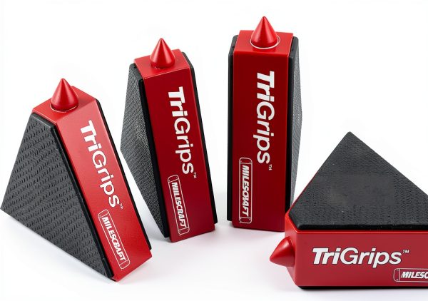 Milescraft 1600 TriGrips Triangle Cookie Grippers 4‑Pack Red Plastic-0