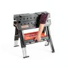 Pony Portable Folding Work Table 2-in-1 Sawhorse Workbench 31"W x 25"D-6