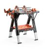 Pony Portable Folding Work Table 2-in-1 Sawhorse Workbench 31"W x 25"D-3